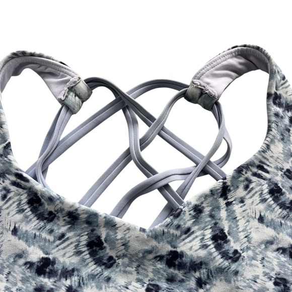 Zyia Active Blue White, Storm Brushed Hendrix Criterion Oh So Strappy Sports Bra - Picture 6 of 13